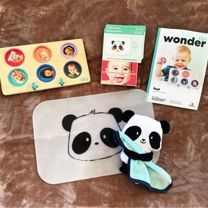 KiwiCo Panda Crate “Wonder Crate” Feel With Me Complete Set